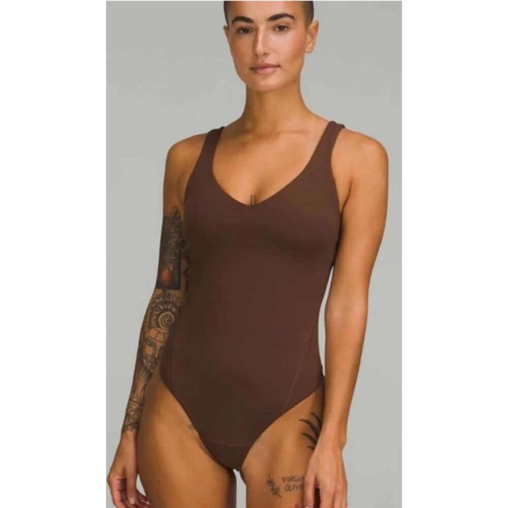 NWT Lululemon Align Bodysuit Java Brown Size 8